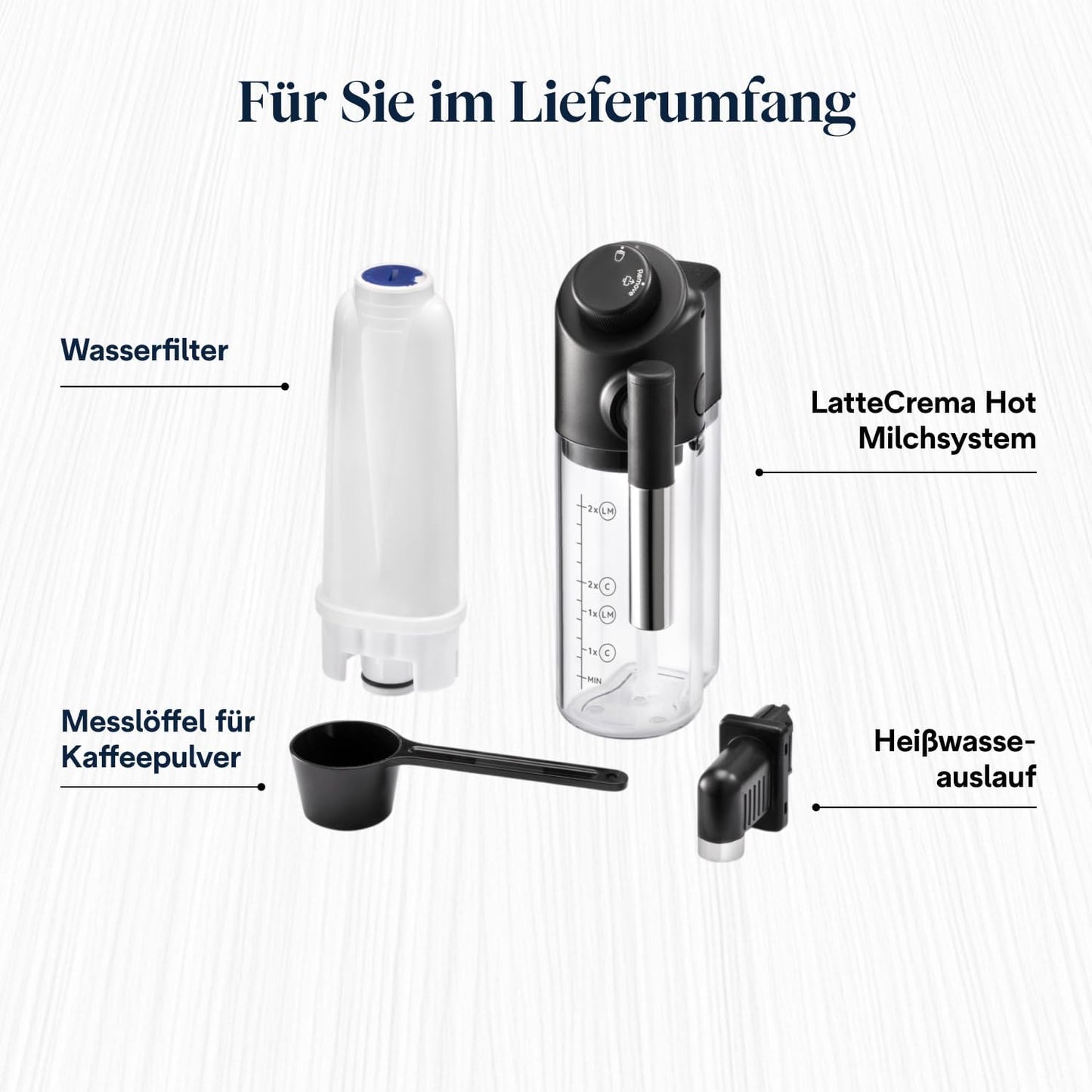 Magnifica Evo (ECAM292.81.SB) - Kaffeevollautomat mit Vollautomatischem cremigen Milchschaum, 7 One-Touch-Getränke, Cappuccino & Espresso,Soft-Touch-Bedienfeld, Silber