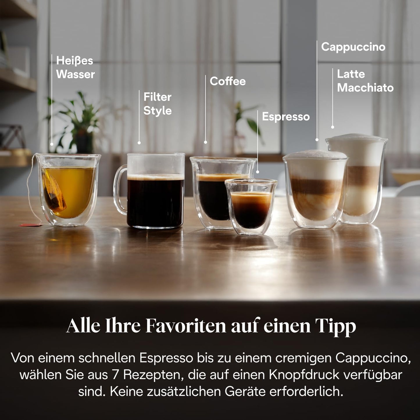 Magnifica Evo (ECAM292.81.SB) - Kaffeevollautomat mit Vollautomatischem cremigen Milchschaum, 7 One-Touch-Getränke, Cappuccino & Espresso,Soft-Touch-Bedienfeld, Silber